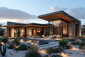 luxurious villa with modern architectural design